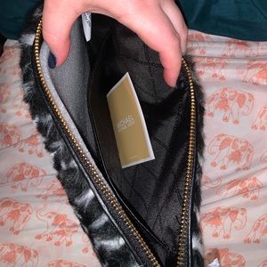Michael Kors Faux fur travel bag